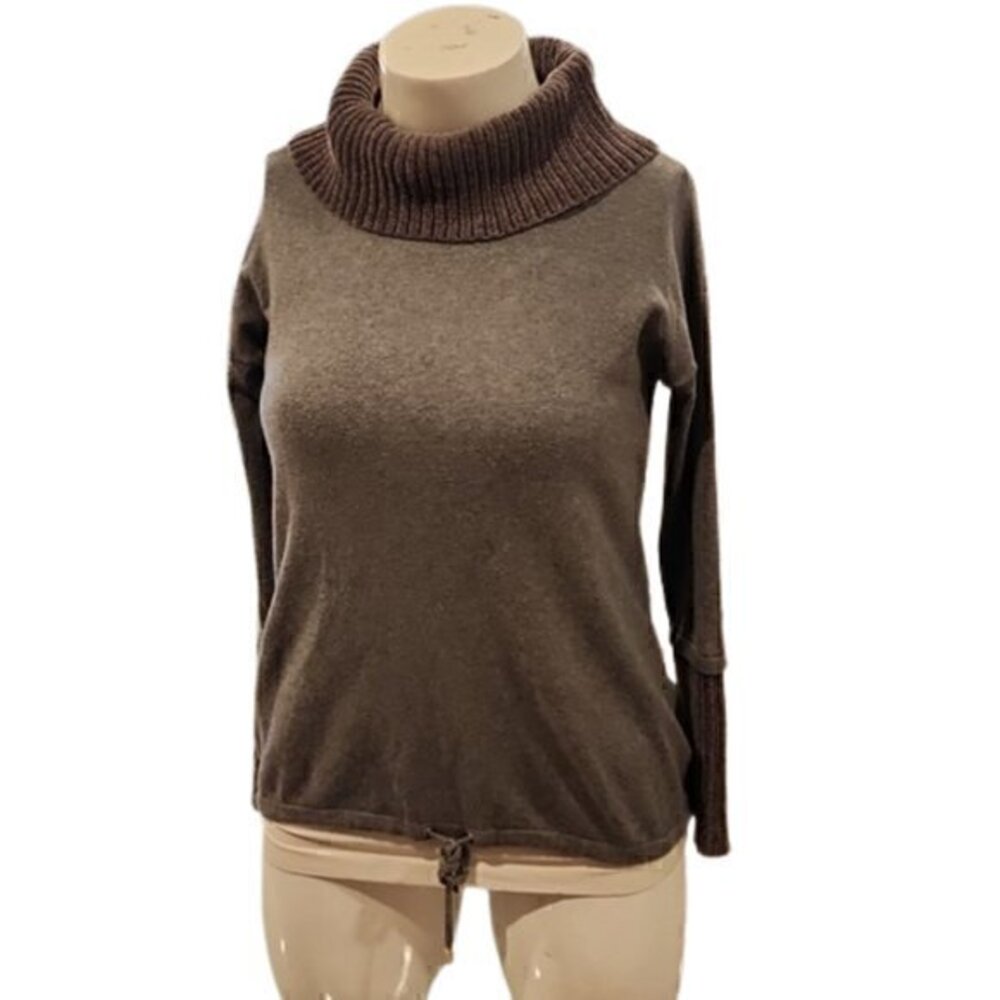[Chico's] Gray Cowl Neck Sweater - Size 1